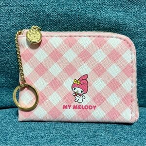 My Melody Sanrio Pink/White Leather Credit Cards Purse/Case